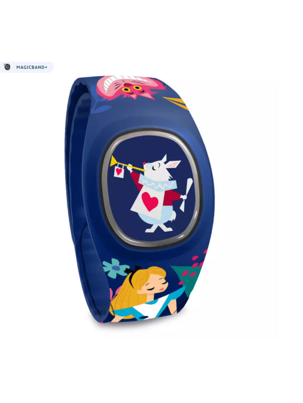 NEW Disney Parks Magic Band + Alice In Wonderland White Rabbit Unlinked W/ Cable
